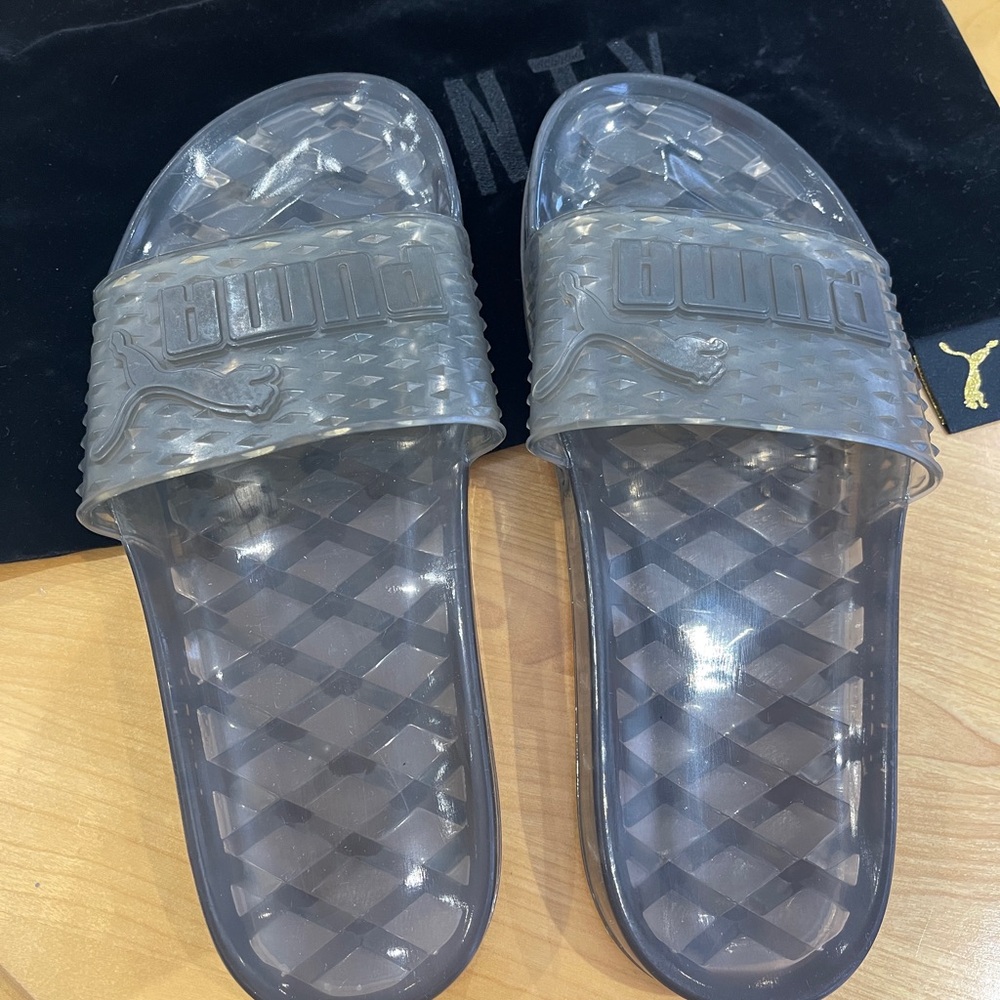 FENTY x Puma Grey Slides (Size 8.5) - Picture 2 of 4